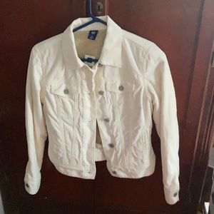 *New NWT GAP XS White Corduroy Jacket